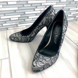White House Black Market Lace 3 3/4 Heels